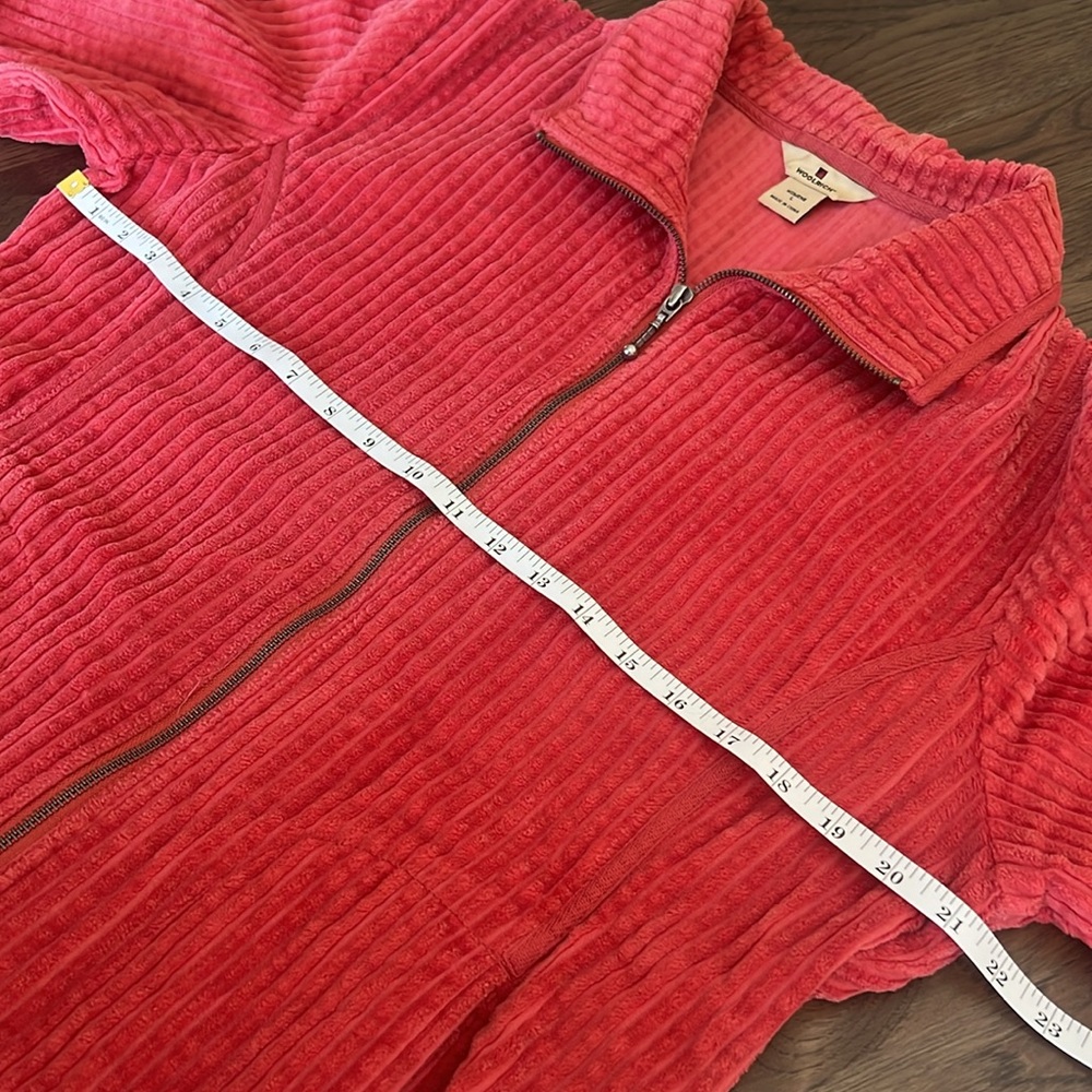 Woolrich Women's Soft Ruby Full Zip Corduroy Jacket Size Large 2291 - Picture 4 of 12